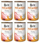 BRIT Pate & Meat Turkey koerakonservid kalkunilihaga, 6 x 400 g