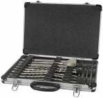 MAKITA SDS puuride ja kiilide komplekt, 17 tk, alumiiniumkorpuses D-42444