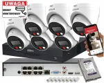 Dahua 6x PoE dome IP j&auml;lgimiskaamerate komplekt, IPC-HDW1439V-A-IL, 4 Mpx