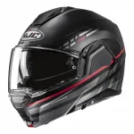 Motorratturi kiiver HJC I100 SYSMA, must/punane