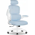 Ergonoomiline sinine kontoritool reguleeritava peatugedega kuni 150 kg