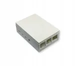 Valge plastikust korpus Raspberry Pi 4B Multicomp