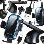 15W traadita auto laadija USB-C, iPhone/Samsung, 2in1