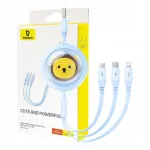 Laadimisjuhe 3in1 Baseus USB-C / USB-M / Lightning, 3,5A, 1,1 m, sinine