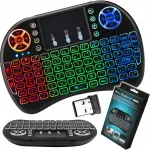 Mini traadita klaviatuur puutejuhiga, RGB valgustus, SMART TV