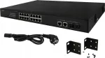 V&otilde;rgu l&uuml;liti PULSAR SF116, 16 PoE porti, 2 Uplink, 2 SFP