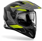 Mootorratta kiiver AIROH BANDIT TUNE, kollane matt, integreeritud