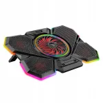 S&uuml;learvuti alus Rampage COOLFLOW RGB, sobib kuni 17 tolli