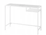 IKEA VITTSJO s&uuml;learvuti laud, valge klaas, 100x36 cm