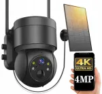 V&auml;lis turvakaamera SOLAR, 4MP, WiFi, p&ouml;&ouml;ratav