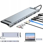 USB-C dokk MacBookile, HDMI 4K, SD kaardi lugeja, RJ45, 100W laadimine