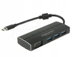Delock 63932 USB-C jagaja, 3x USB 3.0, VGA (DP Alt Mode), USB 3.1 Gen 1