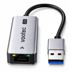 Vootec USB kuni Ethernet adapter, RJ45, 2.5G, 2500 Mbps