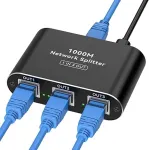 Ethernet jaotur 1-st 3 RJ45, 1000 Mb/s, USB C toitekaabel