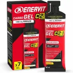 Energiageel ENERVIT CARBO GEL sidruni maitsega, 7 x 60 ml, 40 g s&uuml;sivesikuid