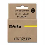 Actis tindikassett Brother LC123Y, kollane, KB-123Y