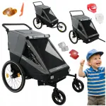 Laste jalgratta haagis, vanker-jogger PREMIUM