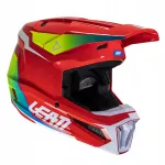 Motokrossikiiver LEATT MOTO 2.5 V25, punane/valge, l&auml;ikiv, suurus S