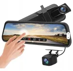 Auto videoregistraator tagakaameraga ja 9,66" puutetundliku peegliga