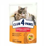 Kuiv kassitoit CLUB 4 PAWS Premium Hairball control, 300 g