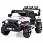 Laste elektriauto Costway, valge, Hamer Jeep