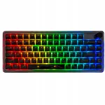 Juhtmevaba mehaaniline klaviatuur Attack Shark K75 RGB, 2.4G, Bluetooth, vahetatavad l&uuml;litid