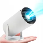 Kaasaskantav LED projektor YOTON Y4 PRO, 1280x720, 130 tolli, Wi-Fi, valge, k&otilde;lariga