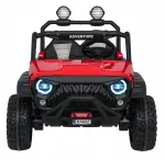 Lastele m&otilde;eldud elektriauto PASSION 4x4, punane, 12V, 10Ah x2, 24V seeria