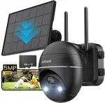 V&auml;lise p&auml;ikese WiFi IP-kaamera PIR-anduriga, 5MP, p&ouml;&ouml;rlev, ZOOM, 64GB