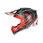 Moto-kiiver Acerbis LINEAR, must/punane, suurus M