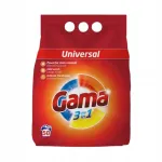 GAMA Universal pesupulber v&auml;rvilistele ja valgetele riietele, 3 kg, 50 pesukorda