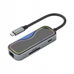 USB-C multifunktsionaalne adapter USB 3.0, PD 100W ja heliv&auml;ljundiga