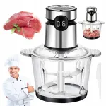 Toidu hakija 200 W, terasest nuga, klaasist anum 2 l
