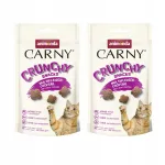 Animonda Carny Crunchy Snacks kr&otilde;bedad kasside maiused, lihavalik, 2 x 50 g