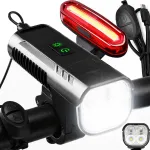 Jalgratta LED tuli 1000 lm 100 dB signaaliga, USB-C powerbank ja tagatuli