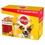 Koeratoit Pedigree želatiiniga, erinevate maitsetega, 12 x 100 g