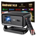 4K XGODY Android14 WiFi6 BT auto-fookusega p&ouml;&ouml;ratav LED projektor