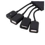 USB OTG jaotur, 4 pesa, sobib tahvelarvutitele ja laadimiseks