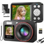 Kompaktne 4K 64MP digitaalne kaamera 18x digizoomiga