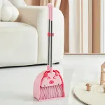 Laste puhastuskomplekt luuaga ja konksuga, roosa