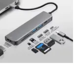 K7069 USB-C jagaja, 5 pesa, andmeedastus kuni 5 Gb/s, 6-&uuml;hes