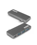 USB-C jagaja Urban Factory, 3x USB, sobib MacBook Pro/Air