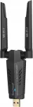 Juhtmevaba USB BrosTrend BE6500 adapter, WiFi 7, 2882 Mbps, 6GHz/5GHz/2,4GHz, antennidega