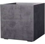 Lillepott Deroma Cubo Millennium 39 cm, antratsiit v&auml;rv, ruudukujuline