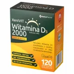 Toidulisand XENIVIT D-vitamiin 2000 lanoliinist safrani&otilde;lis, 120 kapslit
