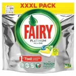 N&otilde;udepesukapslid Fairy Platinum, 125 tk, sidrunil&otilde;hnaga