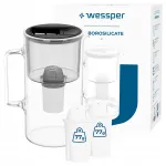 Wessper 3 l B2 borosilikaat klaasist veekann 3 filtriga