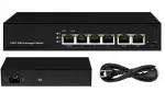 V&otilde;rgul&uuml;liti 4x PoE, 2x uplink, 60W, 100Mbps