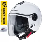 Mootorrattakiiver CABERG Riviera V4X, valge l&auml;ikiv, XL