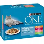 Purina ONE Sterilcat steriliseeritud kassidele, erinevad maitsed, 8 x 85 g